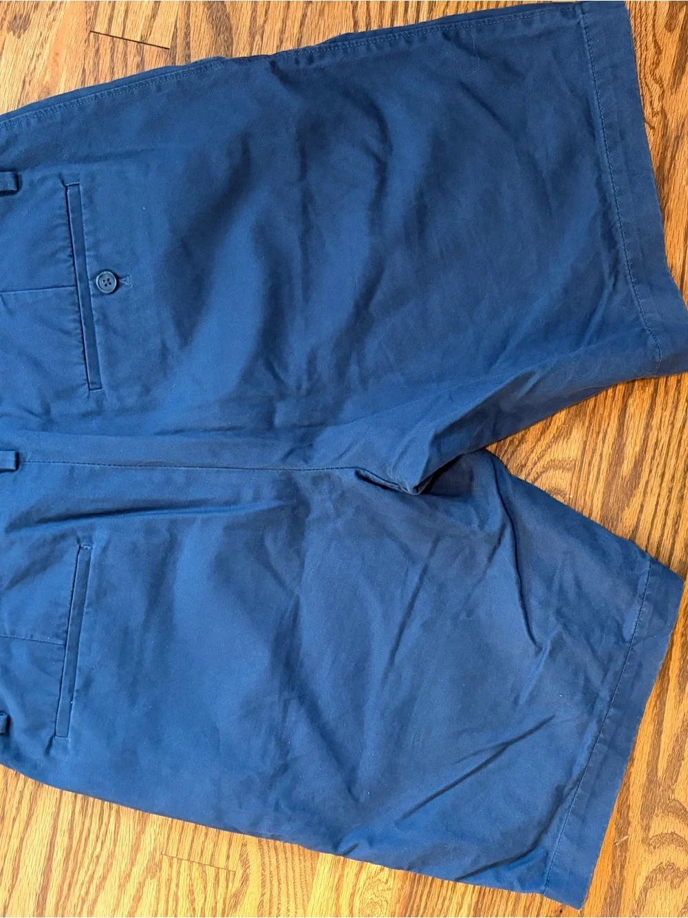 Banana Republic Navy Blue Flat Front Mens Chino Shorts